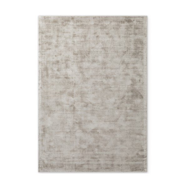 Szürke kézi szövésű viszkóz szőnyeg 80x150 cm Noemi – Vikosa