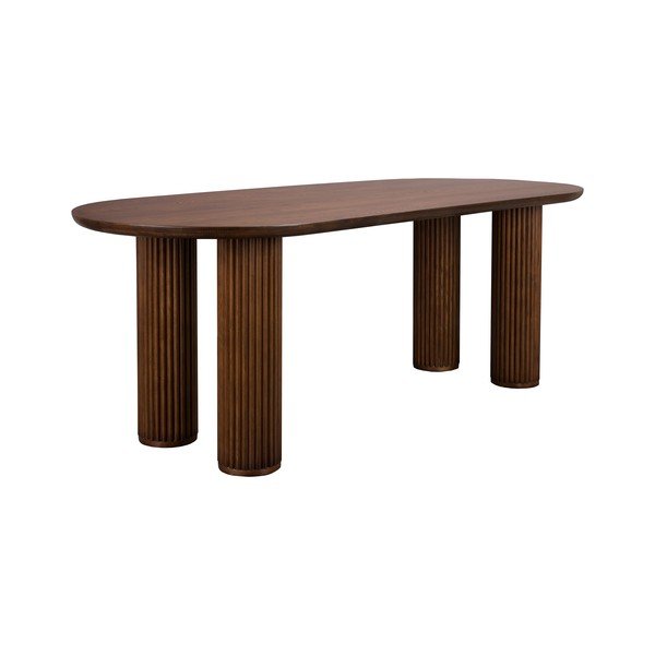 Tölgyfa étkezőasztal 90x220 cm Dean – Dutchbone-image-2