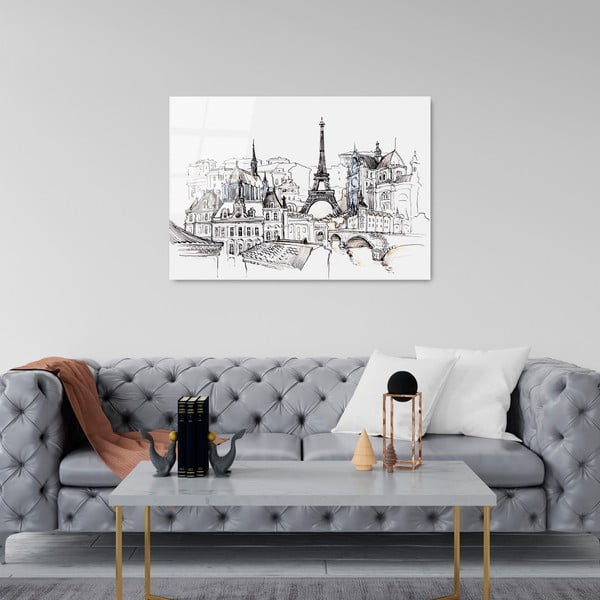 Üveg kép 70x100 cm Paris – Wallity-image-3