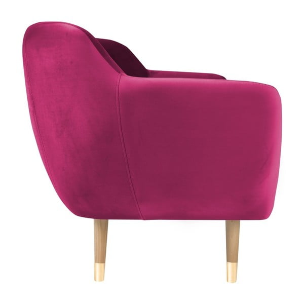 Amelie rózsaszín háromszemélyes kanapé - Mazzini Sofas-image-1