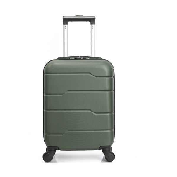 Santiago zöld gurulós bőrönd, 30 l - Hero
