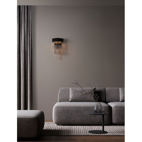 Matt fekete acél LED dimmelhető fali lámpa Revια – Nova Luce-image-1