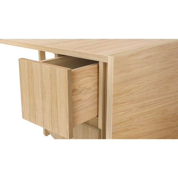 Mel bővíthető asztal tölgyfa dekorral - Woodman-image-4