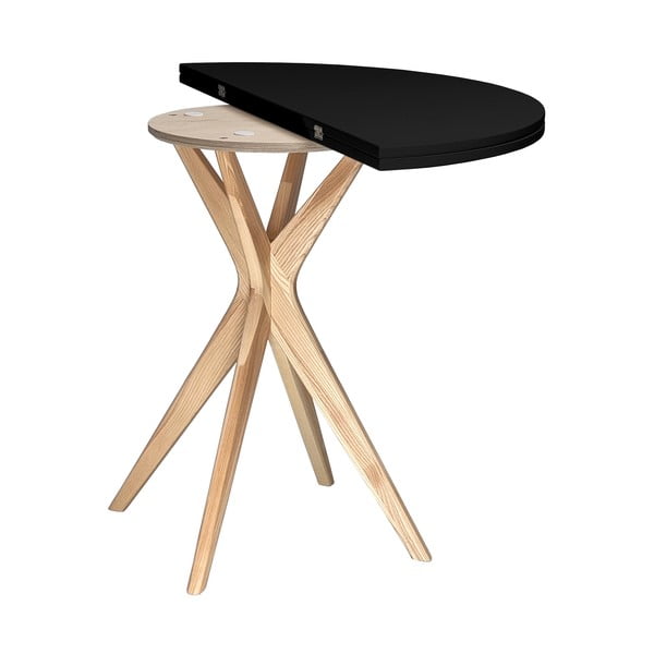 Kerek bővíthető étkezőasztal 65x90 cm Jubi – Ragaba-image-3