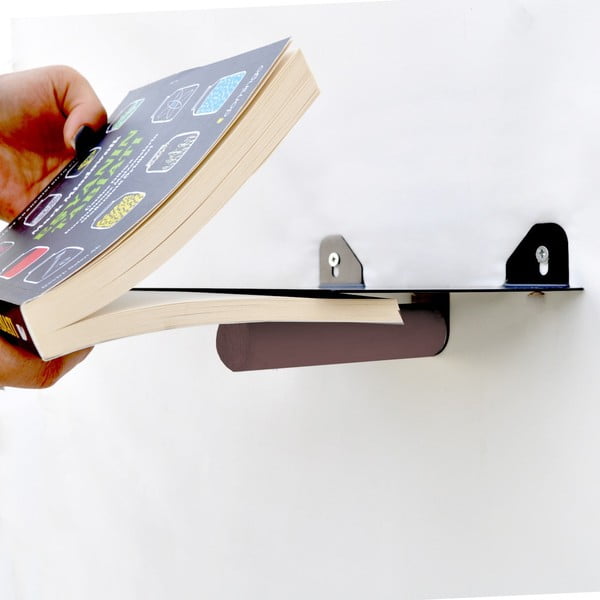 Fekete fém polc készlet 2 db-os 21 cm Rod – Kalune Design-image-2