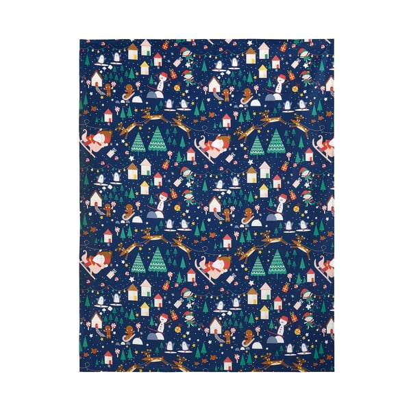 Karácsonyi mintás pamut asztalterítő 137x229 cm Santa's Christmas Wonderland – Catherine Lansfield-image-2