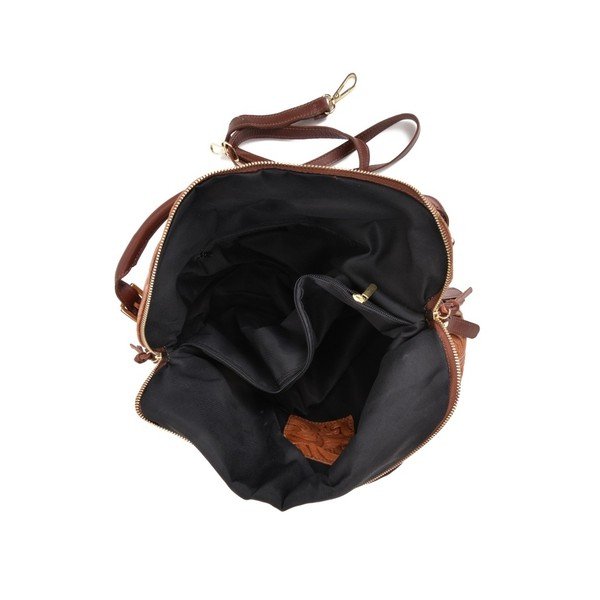 Ethel konyak barna bőr kézitáska - Mangotti Bags-image-3