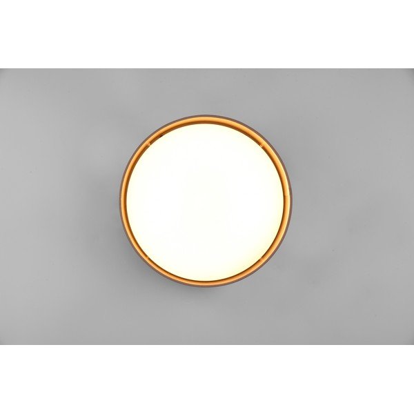 Világosbarna LED mennyezeti lámpa ø 30 cm Locarno – Reality-image-3