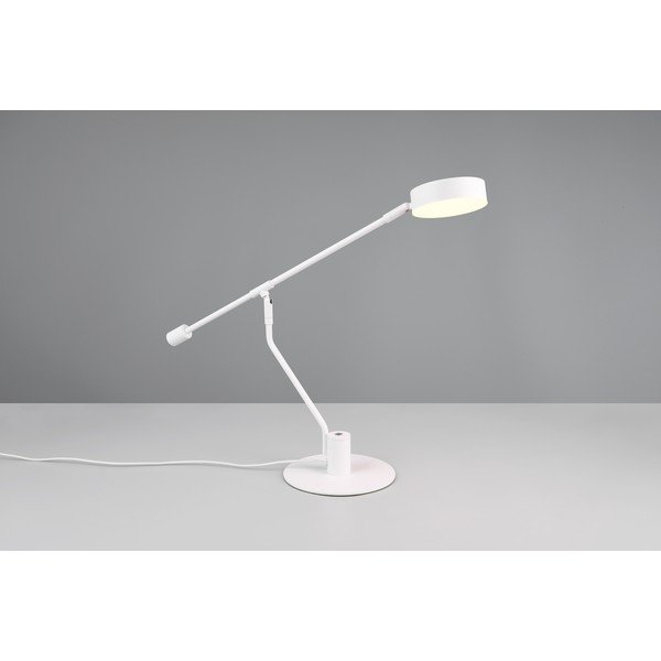 Matt fehér LED asztali lámpa hajlítható szerkezettel (magasság 64 cm) Manduro – Trio-image-2
