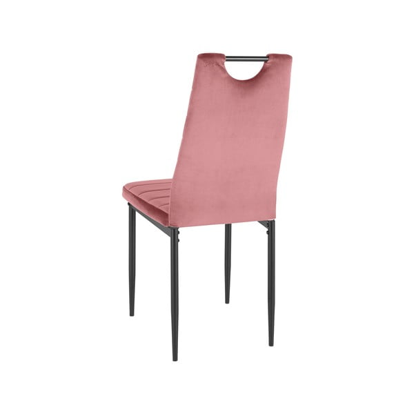 Sötét rózsaszín bársony étkezőszék szett 2 db-os Mandy – Støraa-image-2