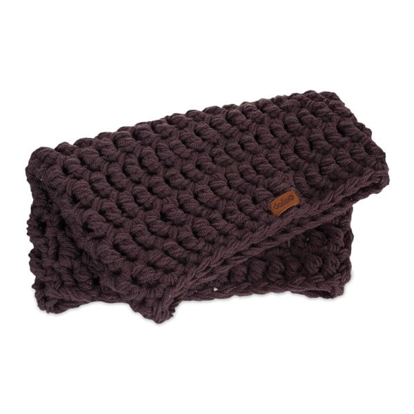 Plum sötétlila kézzel horgolt csősál - DOKE-image-1