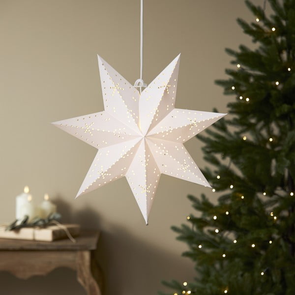 Fehér karácsonyi fénydekoráció ø 45 cm Classic - Star Trading