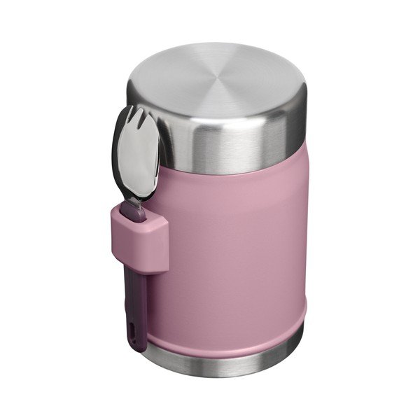 Lila rozsdamentes acél ételtartó termosz 400 ml Legendary Food Jar + Spork Purple Smoke – Stanley-image-3