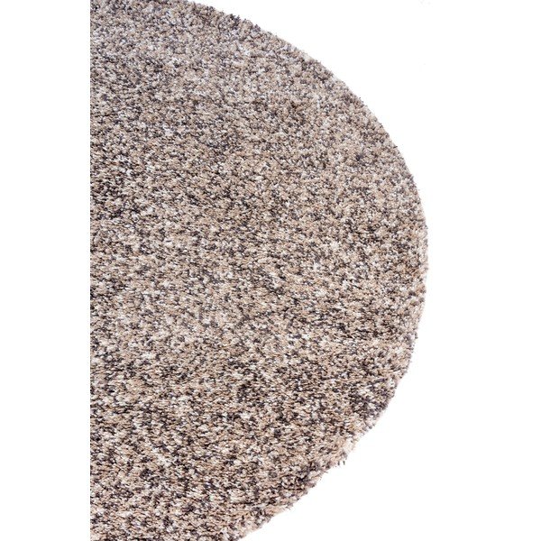Bézs kerek szőnyeg ø 120 cm Shag – Hanse Home-image-4