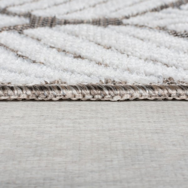 Elefántcsont színű kültéri-beltéri szőnyeg 80x150 cm Elm Leaf – Flair Rugs-image-4