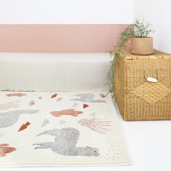 Krémszínű gyerek szőnyeg 120x170 cm Andina by Mon Petit Art – Nattiot-image-2