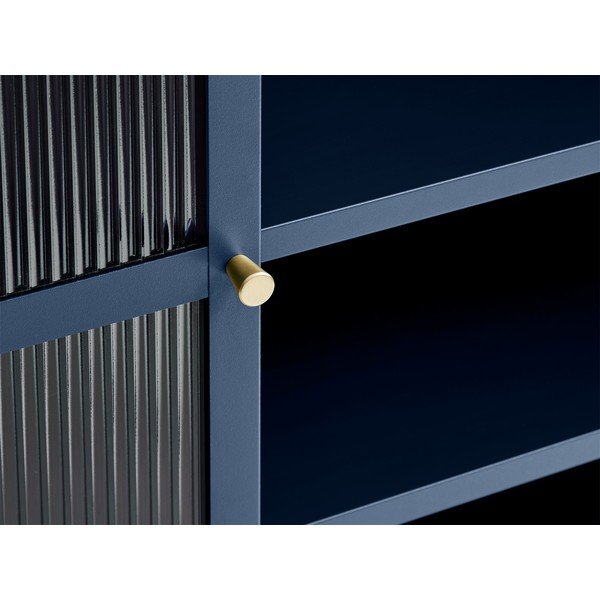 Bronco kék fém tálalószekrény, magasság 140 cm - Unique Furniture-image-1