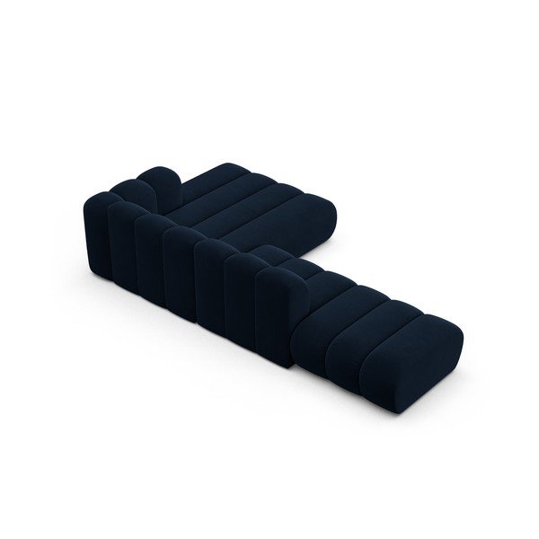 Sötétkék sarokkanapé (jobb oldali) Lupine – Micadoni Home-image-3