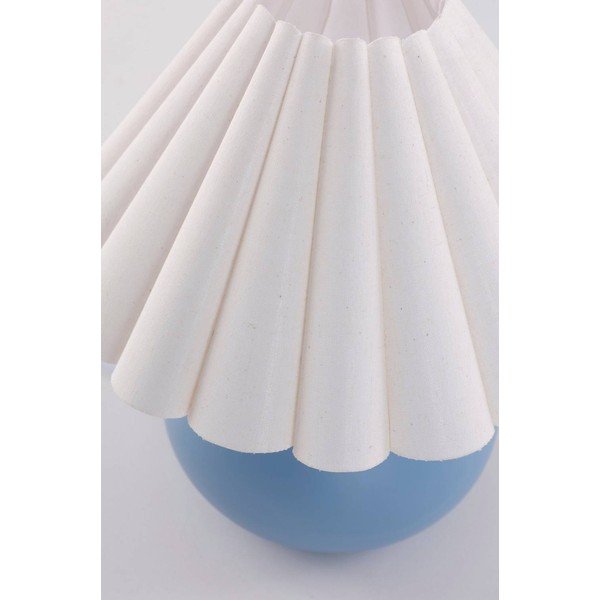Fehér-kék kerámia asztali lámpa (magasság 34 cm) Crasso – Jotex-image-4
