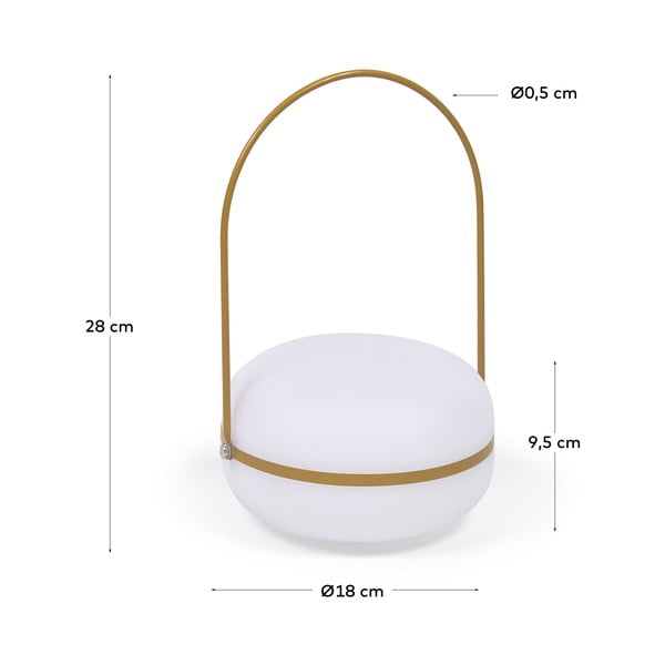 Tea kültéri lámpa aranyszínű foganytúval - Kave Home-image-3