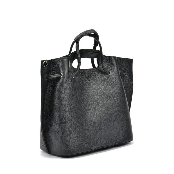 Angela fekete bőrtáska - Mangotti Bags-image-1