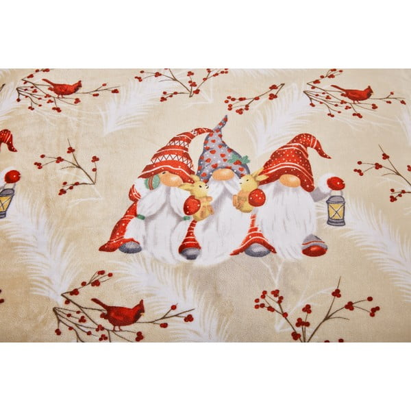 Világosbarna egyszemélyes mikroplüss ágyneműhuzat 140x200 cm Goblin – My House-image-4