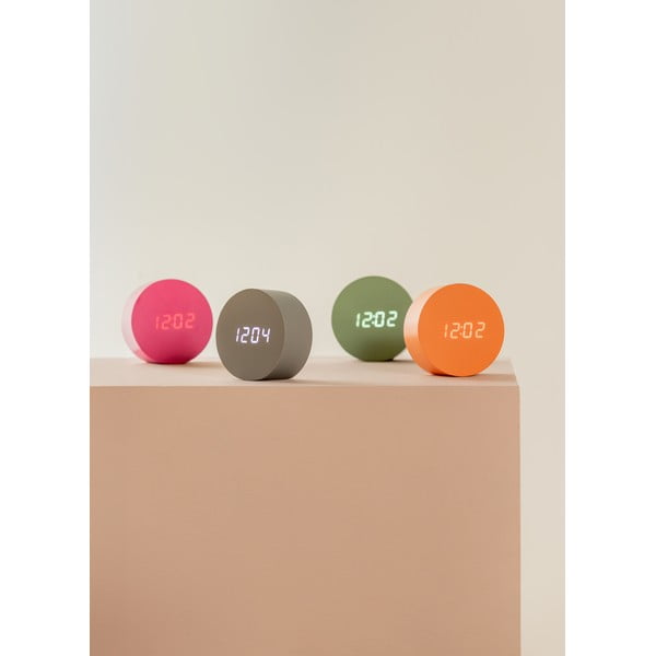 Digitális ébresztőóra ø 9 cm Spry Round – Karlsson-image-2