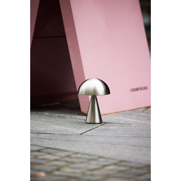 Sötétszürke LED dimmelhető asztali lámpa (magasság 20 cm) Mush – Hübsch-image-4