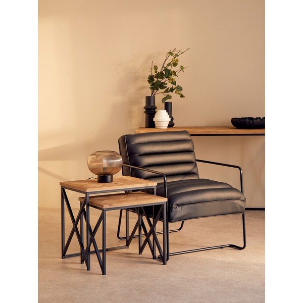 Jegenyefenyő tárolóasztal szett 2 db-os 38x51 cm Kickford – Premier Housewares-image-1