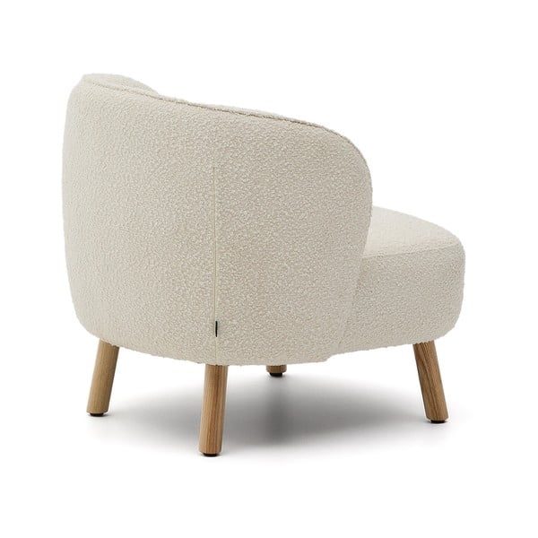 Krémszínű buklé fotel Ulit – Kave Home-image-4