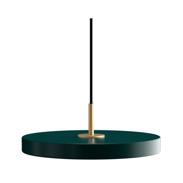 Sötétzöld LED függőlámpa fém búrával ø 31 cm Asteria Mini – UMAGE
