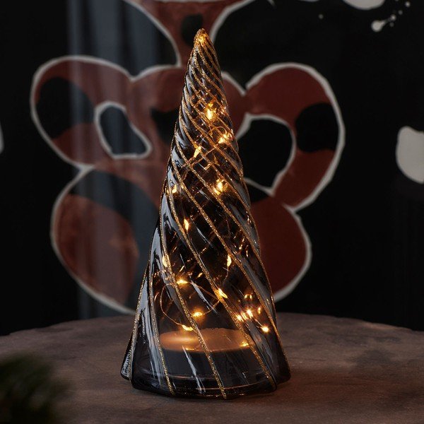 Fekete elemmel működő fénydekoráció ø 9,5 cm Vilma Tree – Sirius-image-1