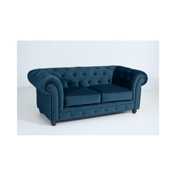 Orleans Velvet kék kanapé, 196 cm - Max Winzer-image-2