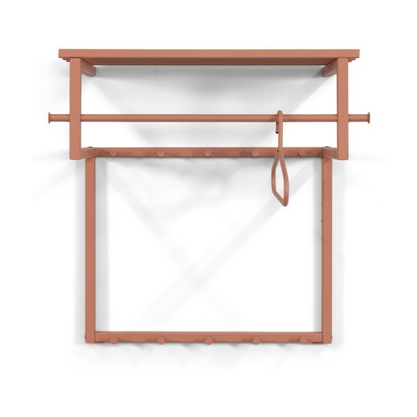 Lazacszínű fém fali fogas polccal 76 cm Rizzoli – Spinder Design-image-2