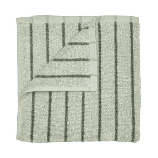 Zöld frottír bio pamut fürdőlepedő 70x140 cm Arto – Blomus