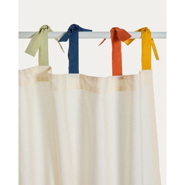 Krémszínű pamut gyerek függöny 135x270 cm Zelda – Kave Home-image-4