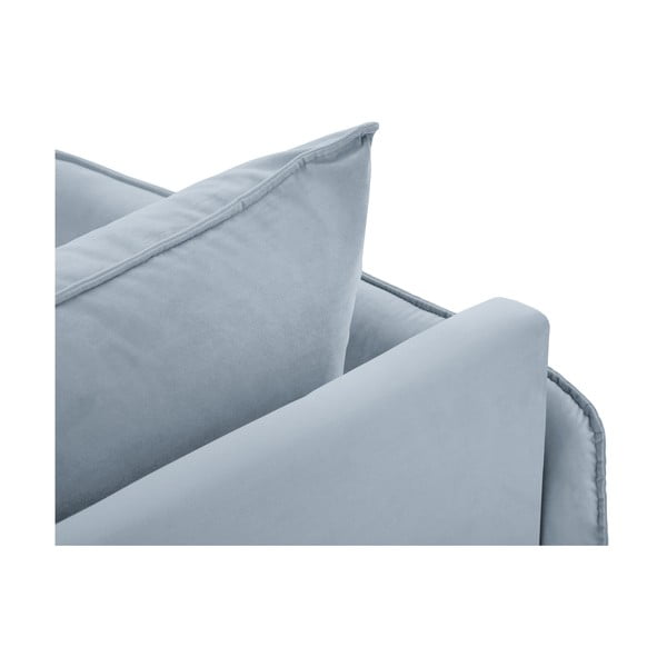 Világoskék bársony heverő (bal oldali) Vienna – Cosmopolitan Design-image-4