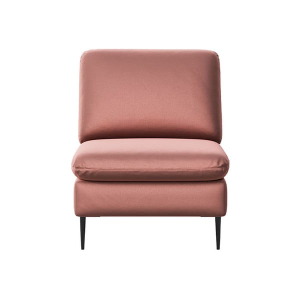 Rózsaszín bársony fotel Moilo – MESONICA