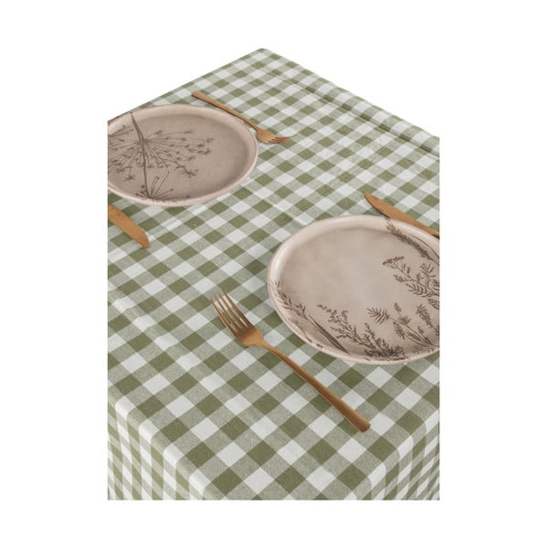 Pamut asztalterítő 150x150 cm Gingham – Tiseco Home Studio-image-1