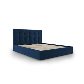Nerin sötétkék kétszemélyes ágy, 140 x 200 cm - Mazzini Beds