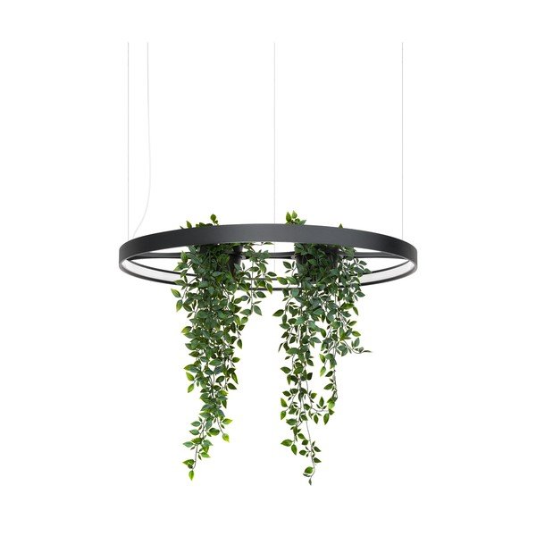 Fekete alumínium LED függőlámpa ø 78 cm RIO – Thoro