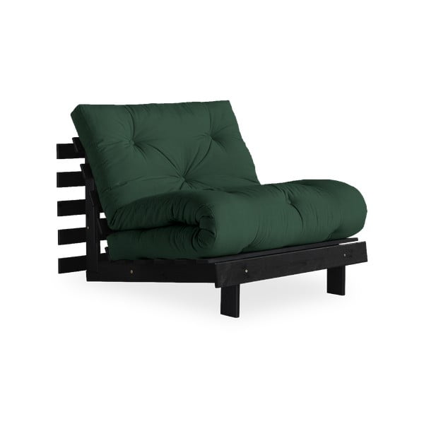 Roots Black/Forest Green sötétzöld kinyitható fotel - Karup Design