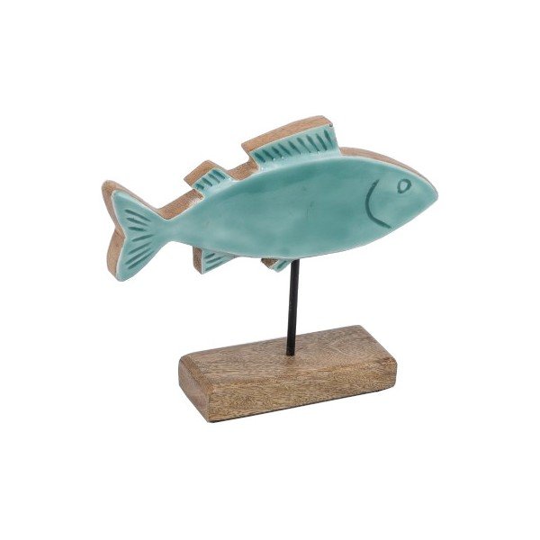 Fa szobor (magasság 20 cm) Fish – Ego Dekor
