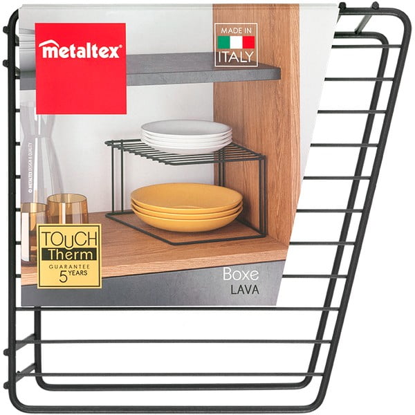 Boxe Lava fekete kiegészítő polc konyhaszekrénybe - Metaltex-image-3