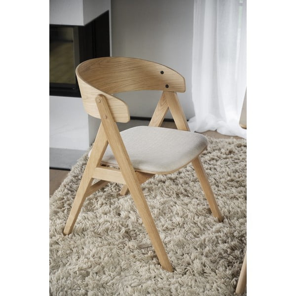 Natúr színű étkezőszék szett 2 db-os Waterton - Rowico-image-3