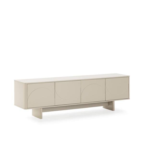 Krémszínű TV-állvány 180x55x40 cm Solei – MOME-image-3
