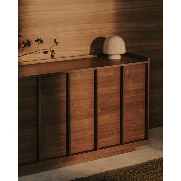 Barna komód diófa dekorral 200x80x45 cm Onix – Kave Home-image-1