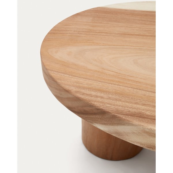 Natúr színű munggur fa dohányzóasztal 60x90 cm Mosi – Kave Home-image-4