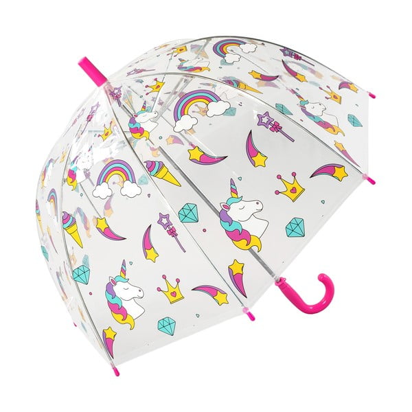 Unicorn átlátszó szélálló gyerek esernyő, ⌀ 72 cm - Ambiance