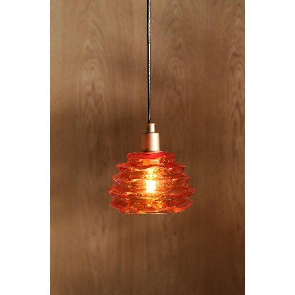 Narancssárga üveg függőlámpa ø 15 cm Fall – Jotex-image-1